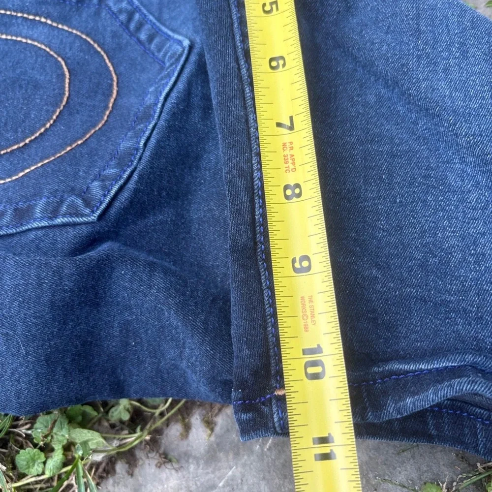 True Religion Ricky Jorts Mens 38 Relaxed‎ Denim Shorts Y2K Blue